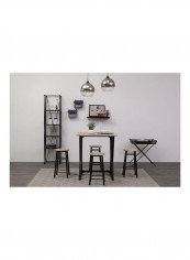 5-Piece Story Dining Table Set Brown/Black