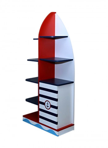 Dunkirk Book Case For Kids White/Blue/Red 34x171x80centimeter