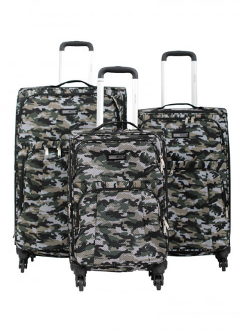 Softside 3 Piece Luggage Trolley Set