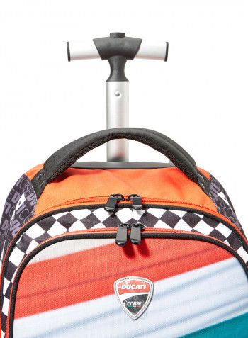 Boys Corse Big Wheels Trolley Backpack 19.2 Inch متعدد الألوان