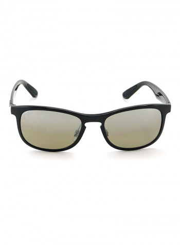 Full Rim Rectangular Sunglasses - Lens Size: 55 mm