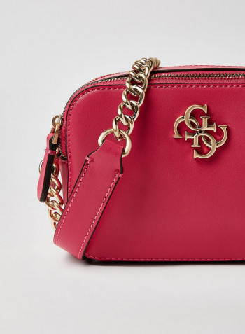 Noelle Camera Crossbody Bag Fuchsia