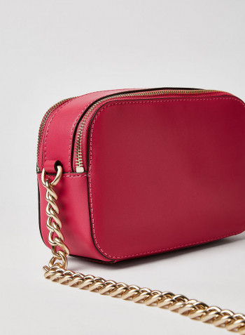 Noelle Camera Crossbody Bag Fuchsia