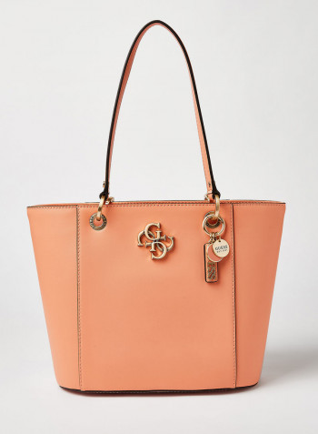 Noelle Small Elite Tote Bag Coral