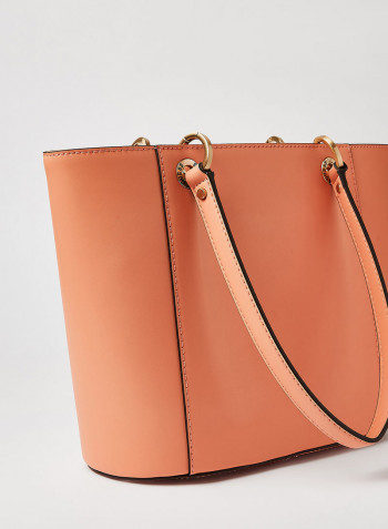 Noelle Small Elite Tote Bag Coral