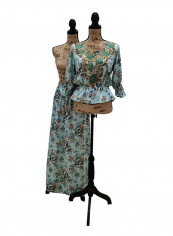 2-Piece Floral Print Top & Long Skirt Multicolour