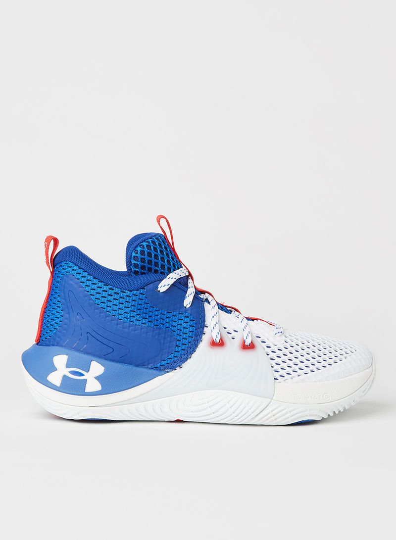 Embiid One Basketball Shoes White/Royal