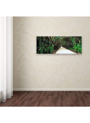 Island Heart-Maldives Canvas Wall Art Multicolour 10 x 32inch