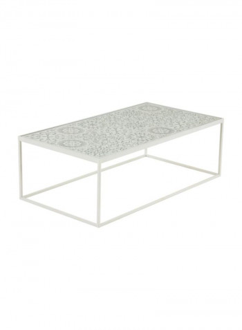 Carlo Coffee Table White/Grey 135x52x75cm