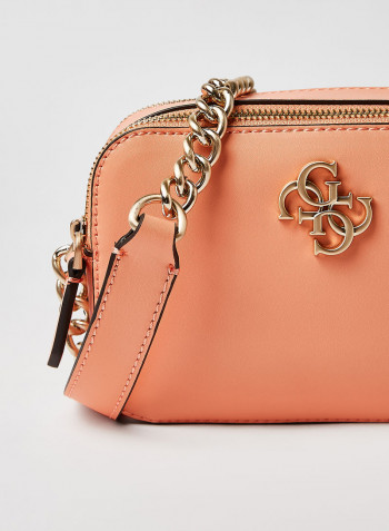 Noelle Camera Crossbody Bag Coral