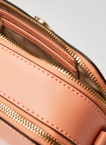 Noelle Camera Crossbody Bag Coral
