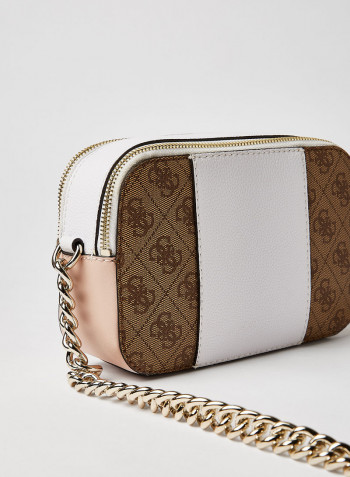 Noelle Crossbody Camera Bag Latte Multi