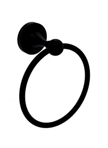 Sag Harbor Collection Towel Ring Matte Black