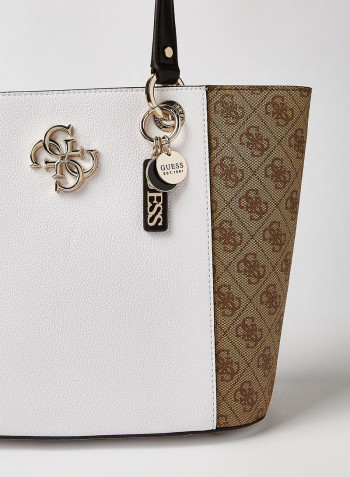 Noelle Small Elite Tote Latte Multi
