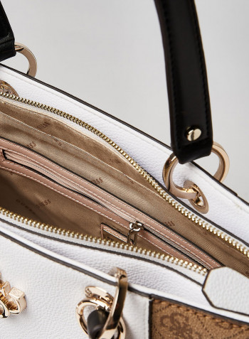 Noelle Small Elite Tote Latte Multi