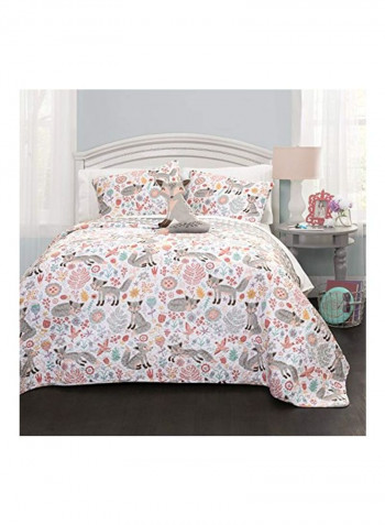 3-Piece Quilt Set Multicolour