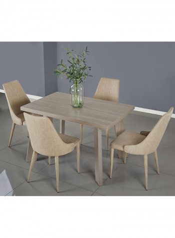 Cathy 4 Seater Dining Table Beige