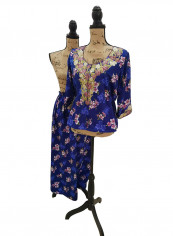 2-Piece Floral Print Top & Long Skirt Multicolour