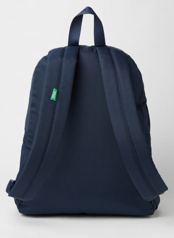 Campus Logo Graphic Backpack Navy
