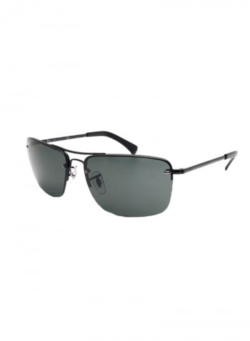 Men's Classic Square Sunglasses - Lens Size: 61 mm