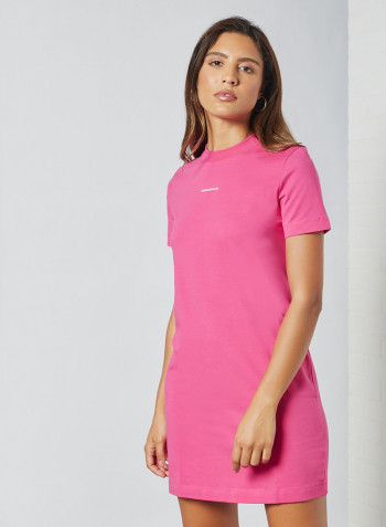 Organic Cotton T-Shirt Dress Pink