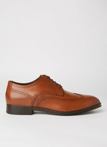 Dawson Grand 360 Wing Tip Oxford Shoes British Tan