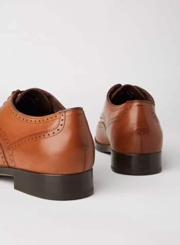Dawson Grand 360 Wing Tip Oxford Shoes British Tan