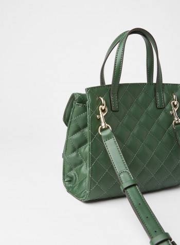 Illy Mini Quilted Crossbody Bag Forest