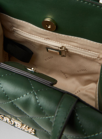 Illy Mini Quilted Crossbody Bag Forest