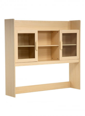 Julie 2-Door Hutch Beige 139x30x125cm