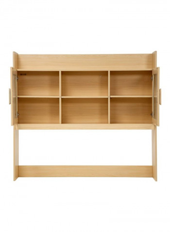 Julie 2-Door Hutch Beige 139x30x125cm