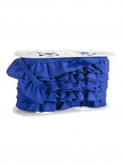 Needle Arts Ruffled Quilt Blue