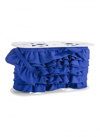 Needle Arts Ruffled Quilt Blue