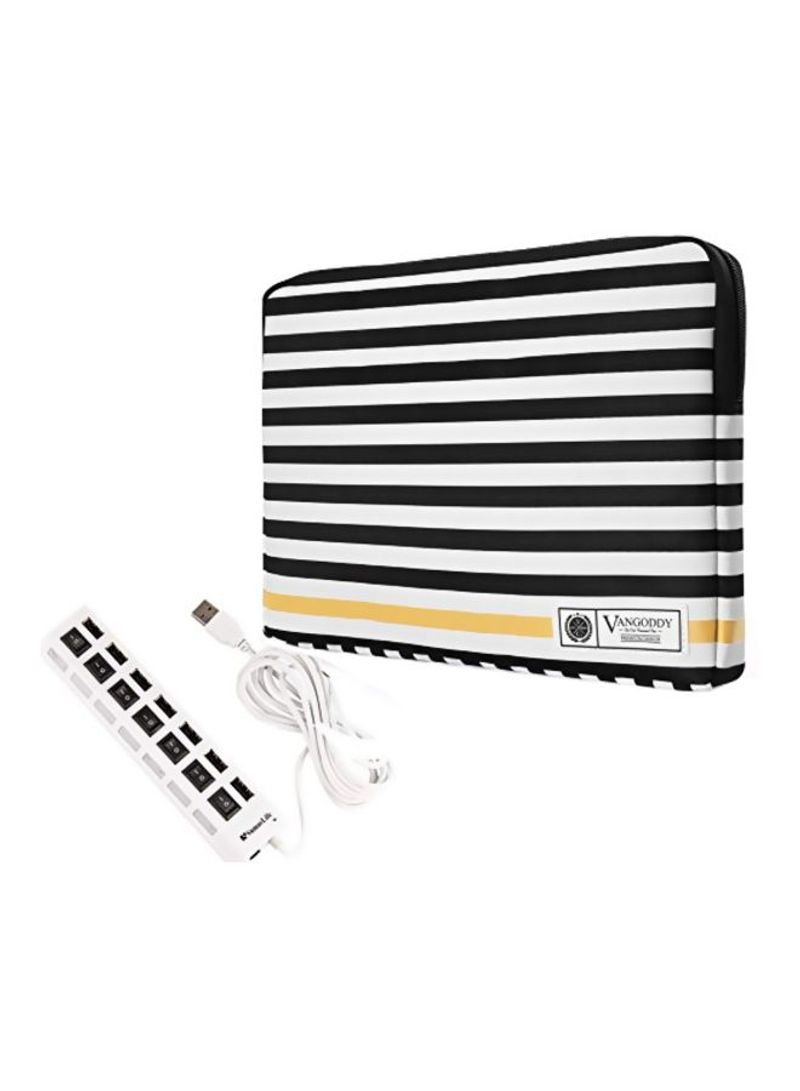 Travel Tablet Sleeve For Acer Chromebook CB3-131-C3SZ 11.6-Inch Laptop Black/White/Gold