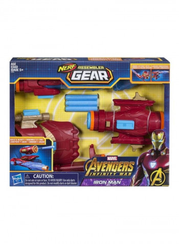 Iron Man Infinity War Assembler Gear Blaster Kit With Dart 8.3 x 35.6cm