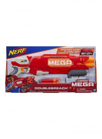 Mega Doublebreach Breech Load Pump Action Fire Blaster With Dart 6 x 61cm