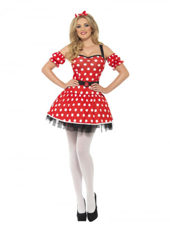 Cartoon Theme Mini Mouse Costume S