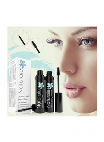 Waterproof Mascara And Lash Growth Serum Black