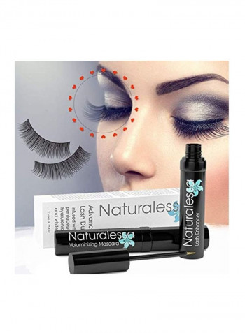 Waterproof Mascara And Lash Growth Serum Black