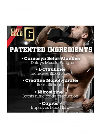 Elite Gold Nitric Oxide Rush NX6 - 120 Tablets