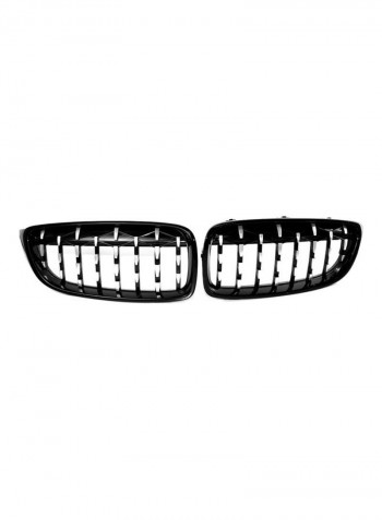 New Semi-plating Front Dual Kidney Grill Grille Fit for BMW F32 F33 F36 F82 F80 428i 435i M3 M4 Meteor Style for 4 Series