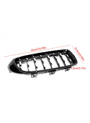 New Semi-plating Front Dual Kidney Grill Grille Fit for BMW F32 F33 F36 F82 F80 428i 435i M3 M4 Meteor Style for 4 Series