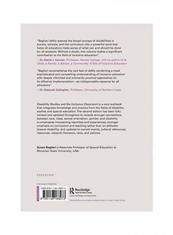Disability Studies And The Inclusive Classroom Paperback