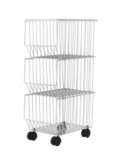 3 Layered Storing Organizer White 42x27.8x30centimeter