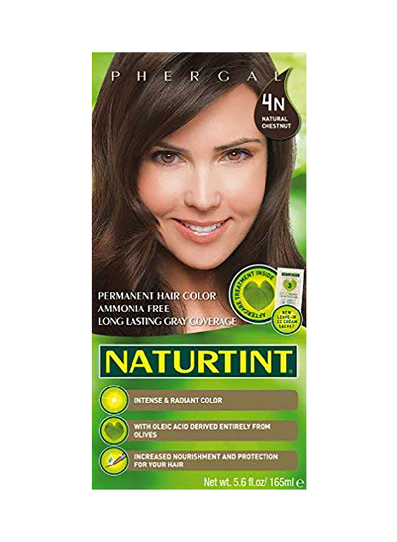 Pack Of 6 Permanent Hair Color Natural Chestnut 165ml