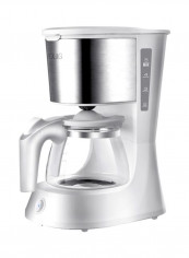 Electric Espresso Maker White/Silver 30x25x20millimeter