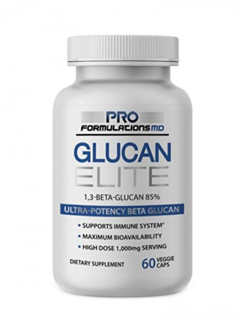 Glucan Elite Dietary Supplement 500mg - 60 Tablets