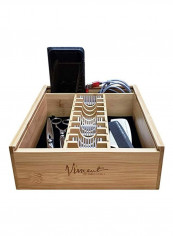 Master Case Counter Top Barber Tool Organizer VT10202 Brown