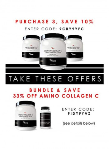 Amino Collagen C With Hyaluronic Acid Protein Powder Mix