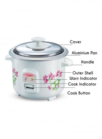 Delight Electric Rice Cooker 0.6 l 300 W 41281 White/Silver